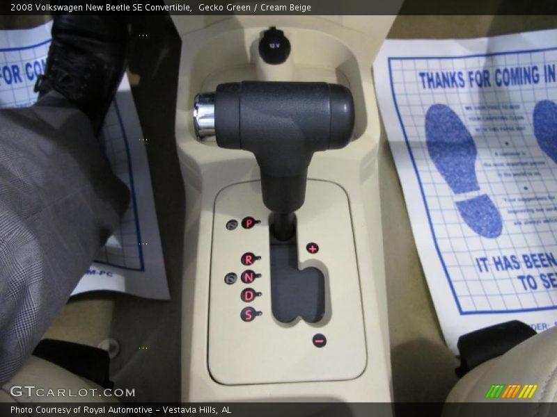 Gecko Green / Cream Beige 2008 Volkswagen New Beetle SE Convertible