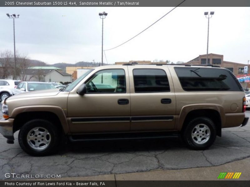 Sandstone Metallic / Tan/Neutral 2005 Chevrolet Suburban 1500 LS 4x4