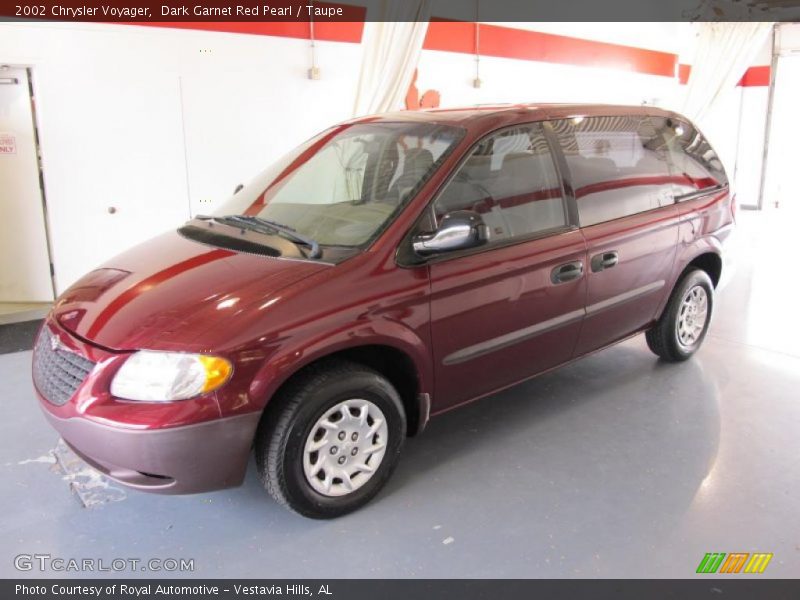 Dark Garnet Red Pearl / Taupe 2002 Chrysler Voyager
