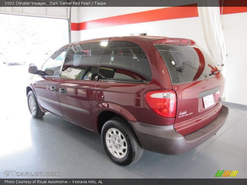 Dark Garnet Red Pearl / Taupe 2002 Chrysler Voyager