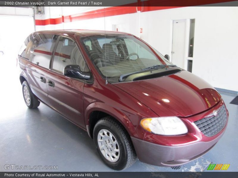 Dark Garnet Red Pearl / Taupe 2002 Chrysler Voyager