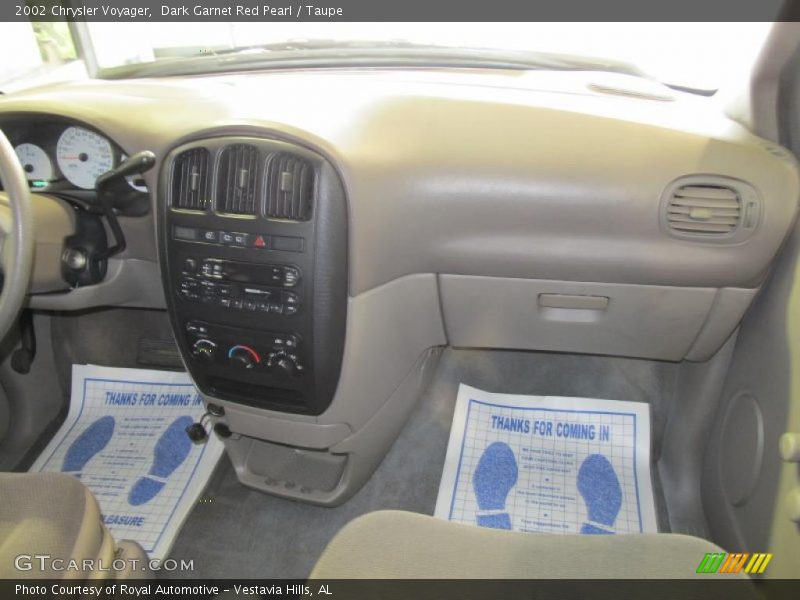 Dark Garnet Red Pearl / Taupe 2002 Chrysler Voyager