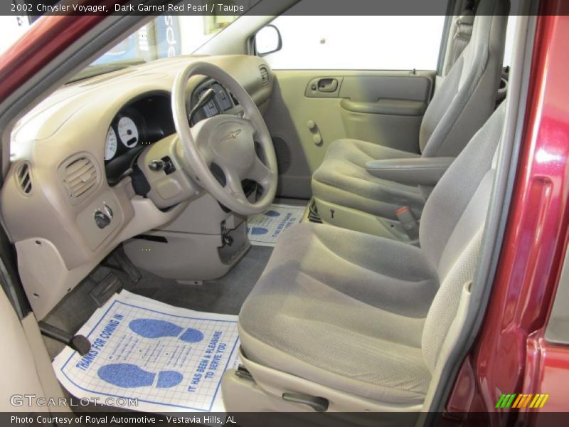 Dark Garnet Red Pearl / Taupe 2002 Chrysler Voyager