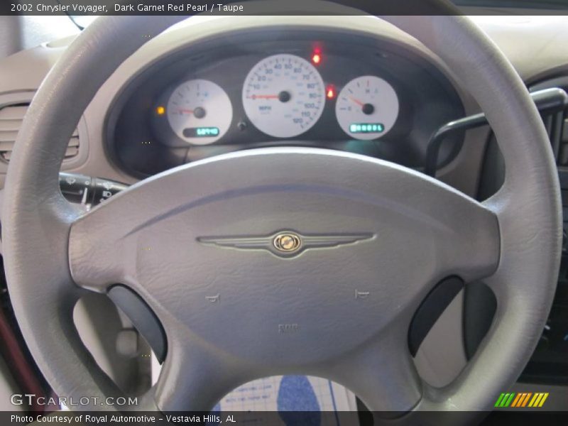 Dark Garnet Red Pearl / Taupe 2002 Chrysler Voyager