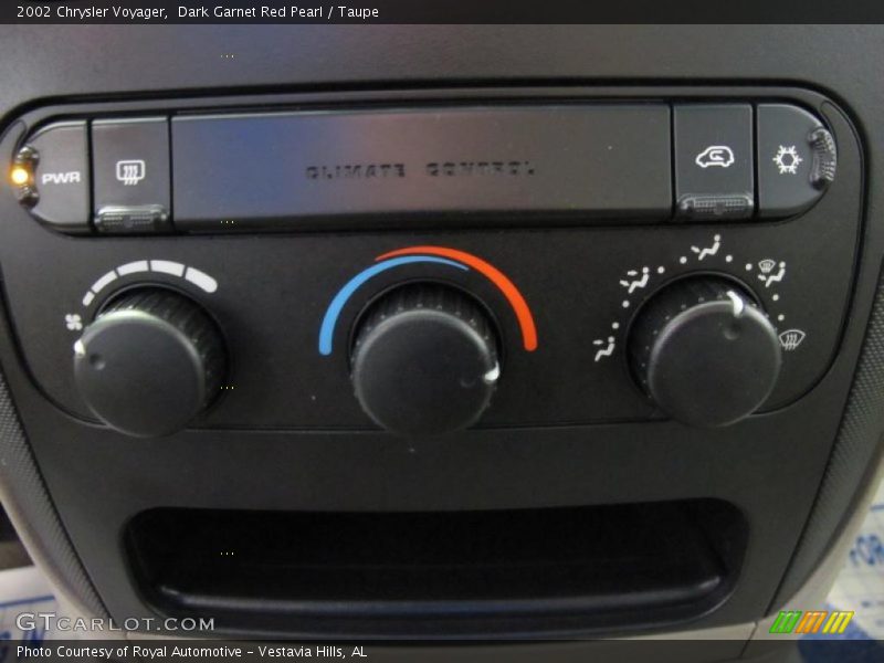 Controls of 2002 Voyager 