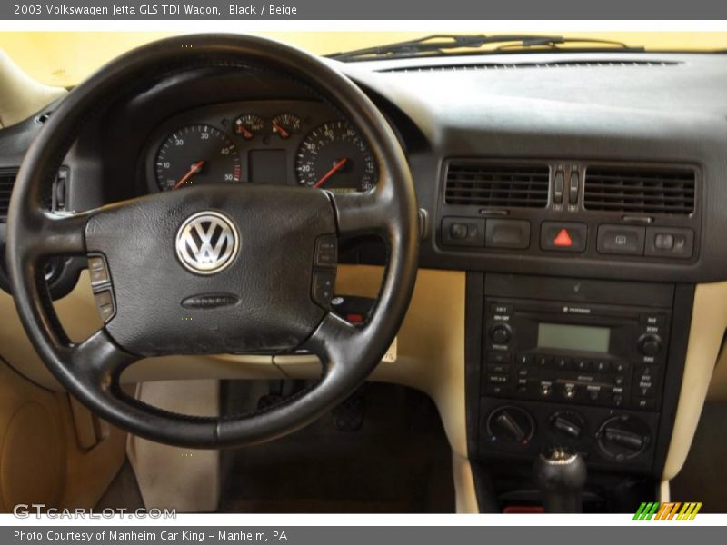 Black / Beige 2003 Volkswagen Jetta GLS TDI Wagon