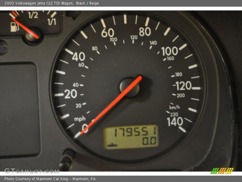 Black / Beige 2003 Volkswagen Jetta GLS TDI Wagon