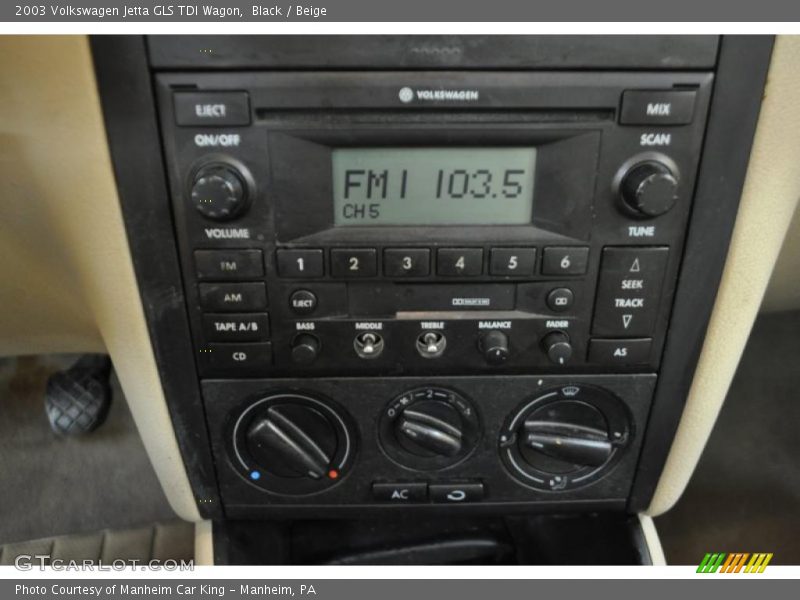Black / Beige 2003 Volkswagen Jetta GLS TDI Wagon