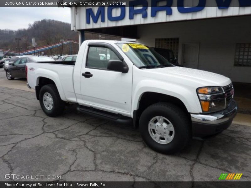 Olympic White / Light Tan 2006 GMC Canyon SL Regular Cab 4x4
