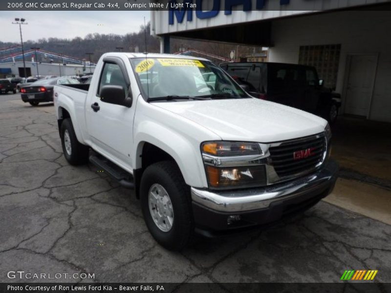 Olympic White / Light Tan 2006 GMC Canyon SL Regular Cab 4x4