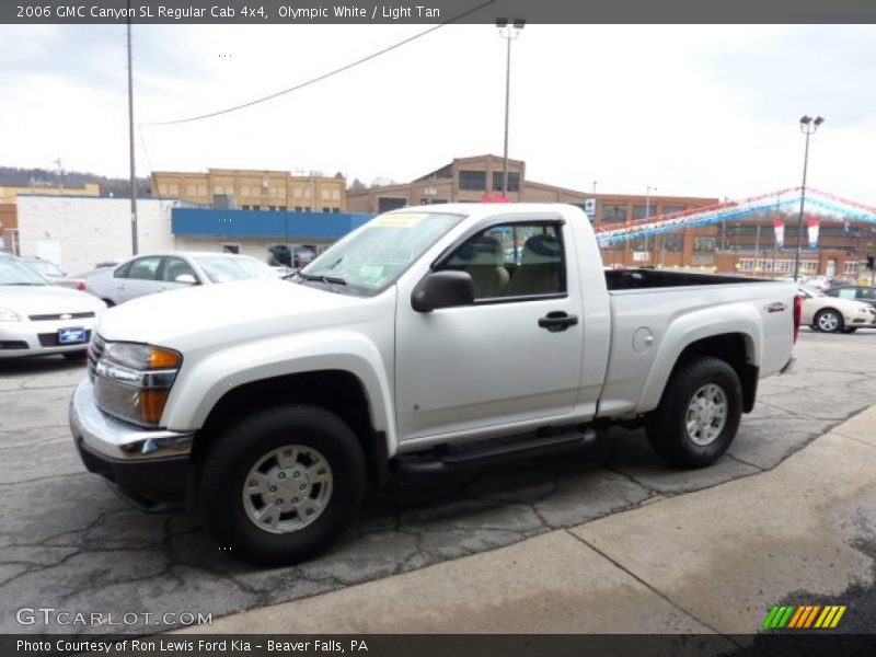 Olympic White / Light Tan 2006 GMC Canyon SL Regular Cab 4x4
