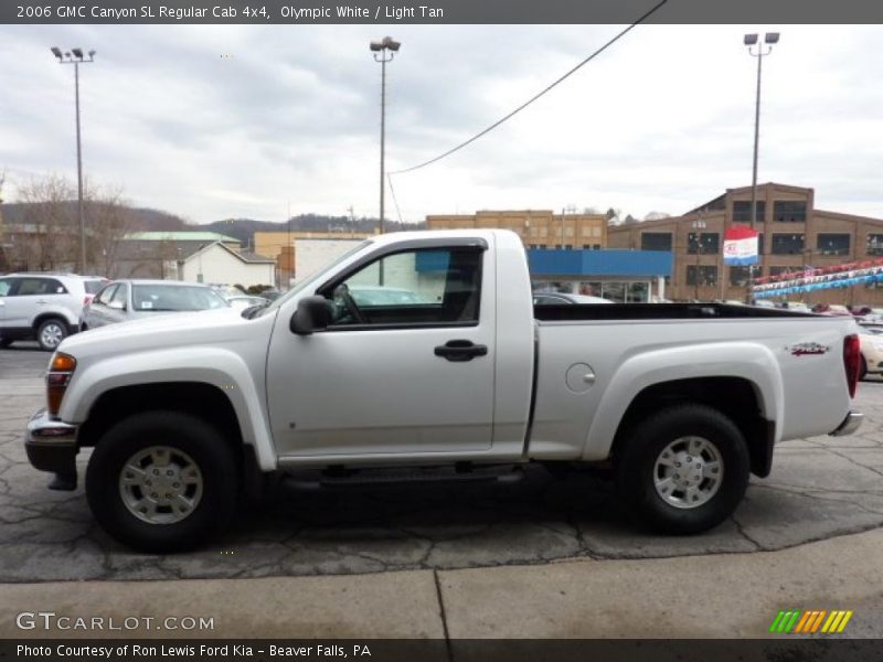Olympic White / Light Tan 2006 GMC Canyon SL Regular Cab 4x4