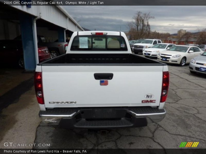 Olympic White / Light Tan 2006 GMC Canyon SL Regular Cab 4x4