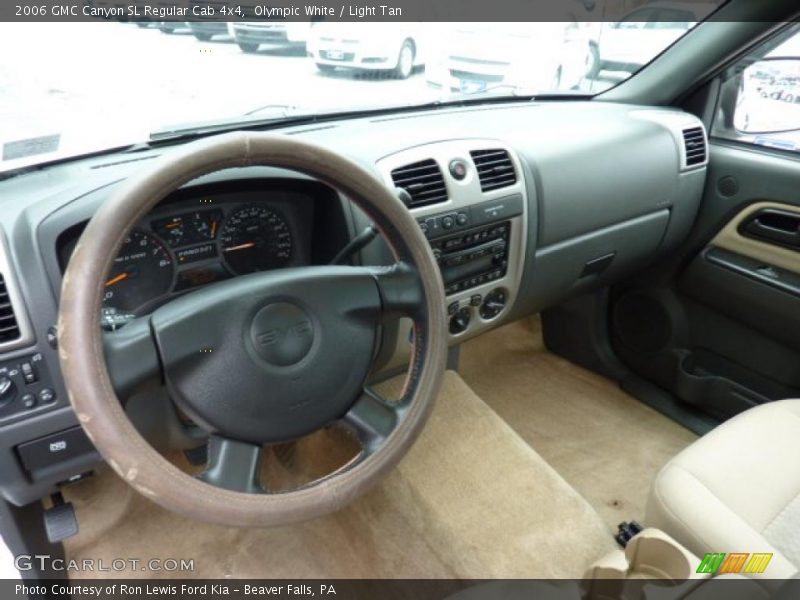 Olympic White / Light Tan 2006 GMC Canyon SL Regular Cab 4x4