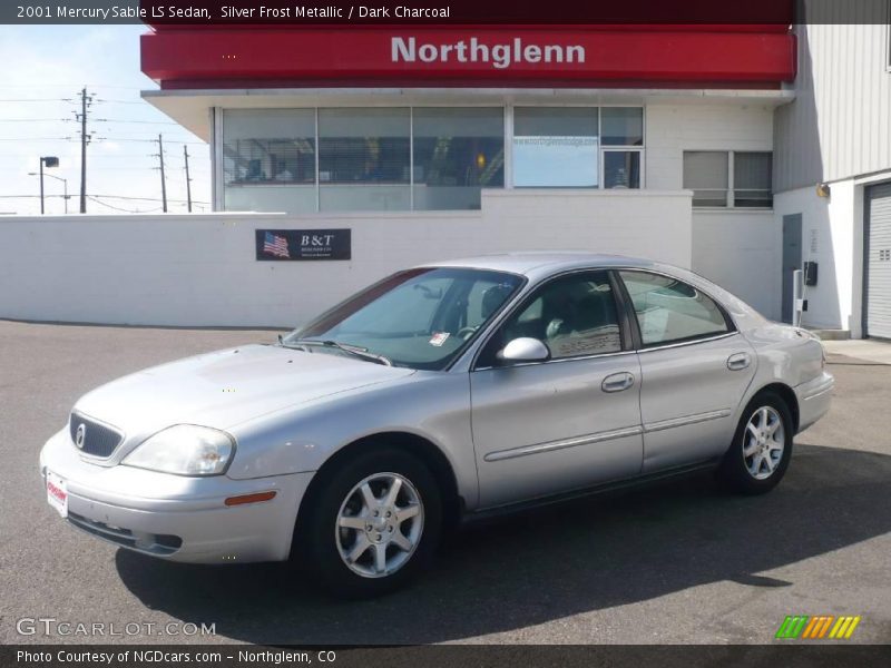 Silver Frost Metallic / Dark Charcoal 2001 Mercury Sable LS Sedan