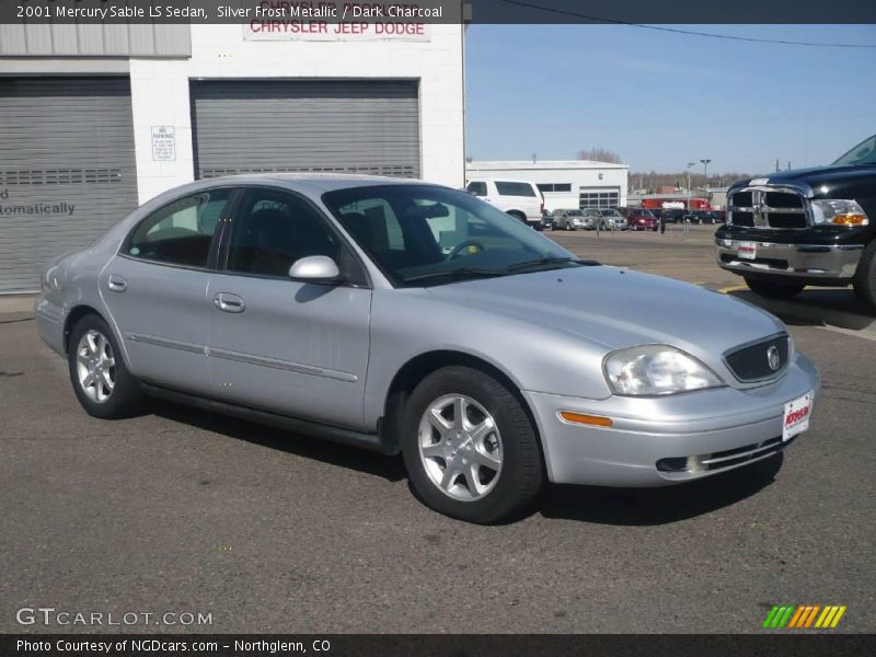 Silver Frost Metallic / Dark Charcoal 2001 Mercury Sable LS Sedan