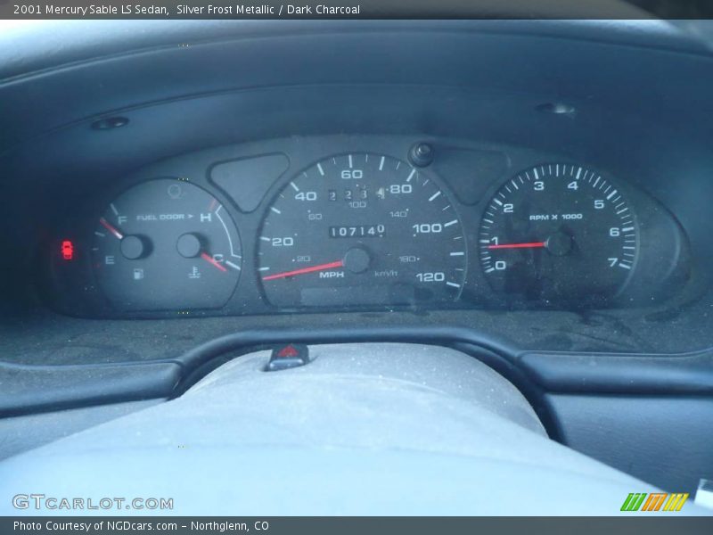 Silver Frost Metallic / Dark Charcoal 2001 Mercury Sable LS Sedan