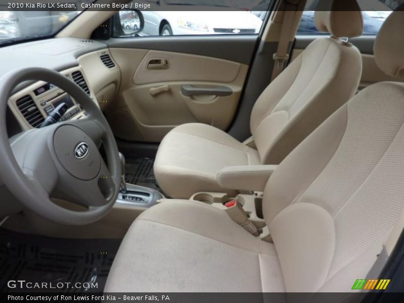  2010 Rio LX Sedan Beige Interior
