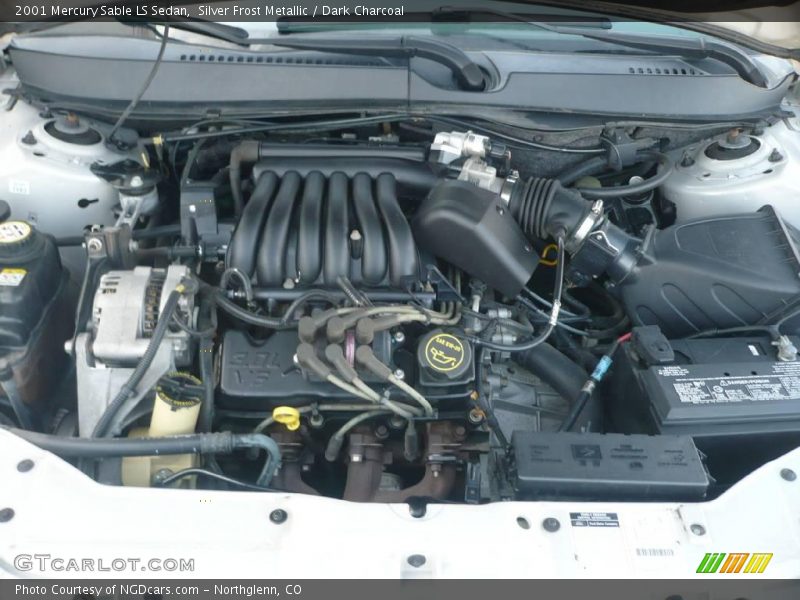 Silver Frost Metallic / Dark Charcoal 2001 Mercury Sable LS Sedan