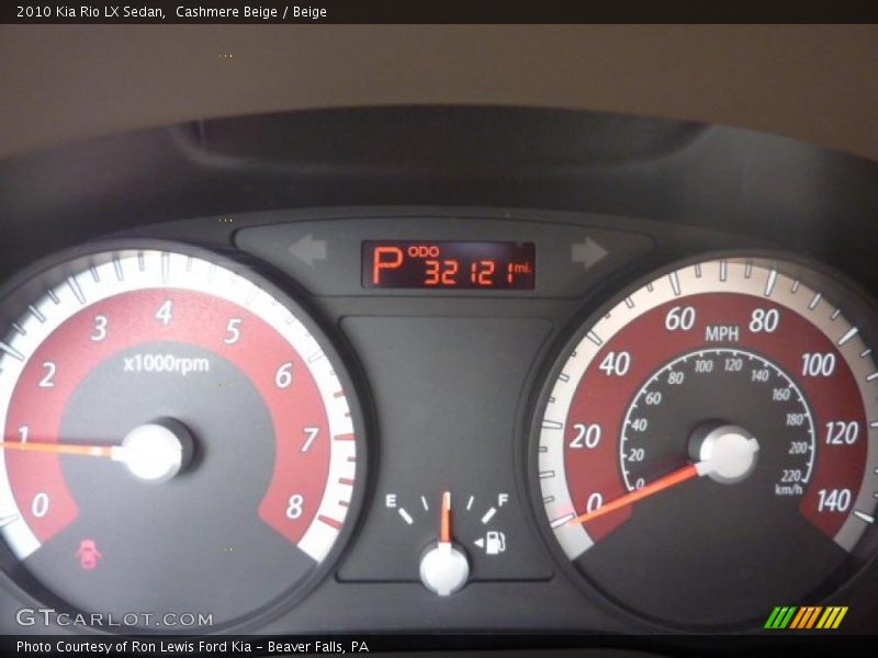  2010 Rio LX Sedan LX Sedan Gauges