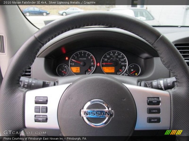Silver Lightning Metallic / Graphite 2010 Nissan Pathfinder SE 4x4