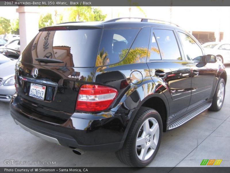 Black / Black 2007 Mercedes-Benz ML 350 4Matic