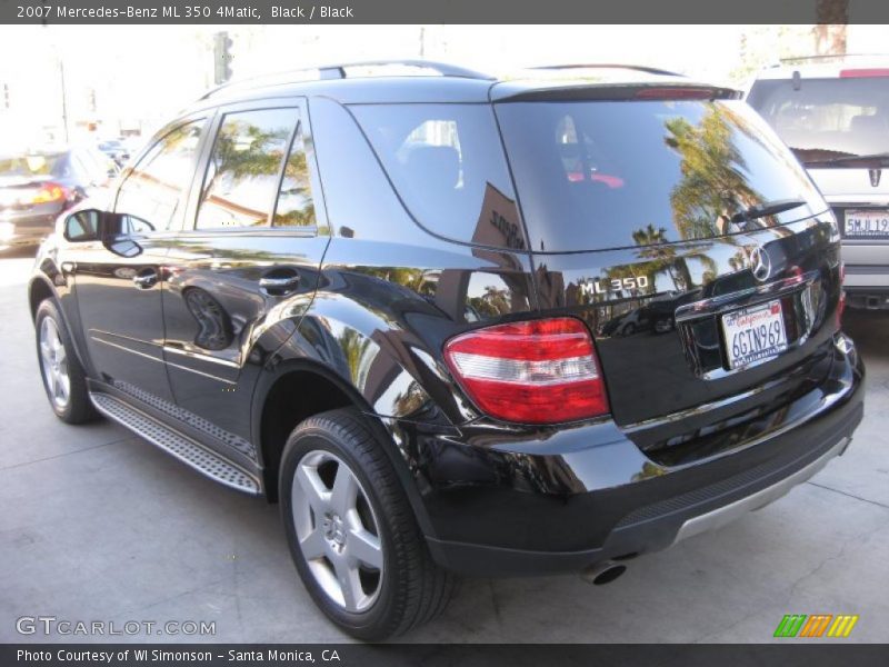 Black / Black 2007 Mercedes-Benz ML 350 4Matic