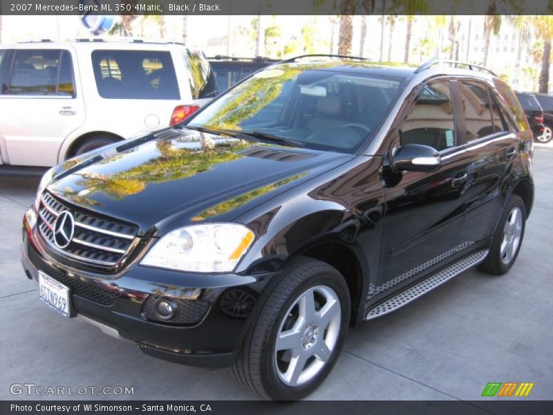 Black / Black 2007 Mercedes-Benz ML 350 4Matic