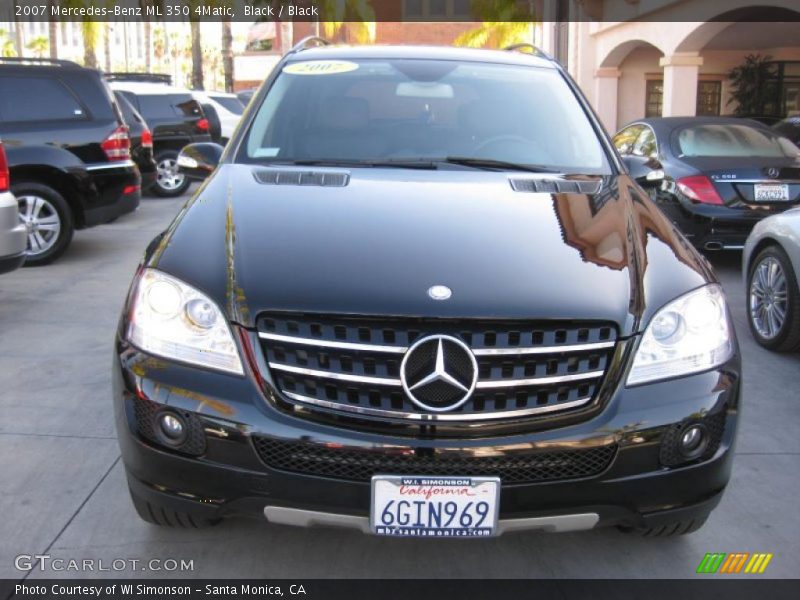 Black / Black 2007 Mercedes-Benz ML 350 4Matic