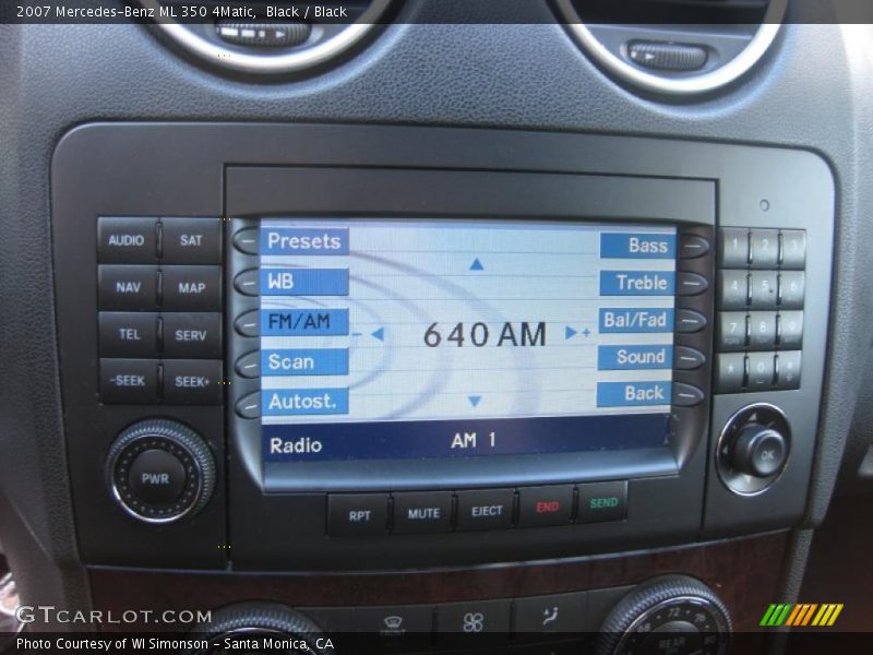 Black / Black 2007 Mercedes-Benz ML 350 4Matic