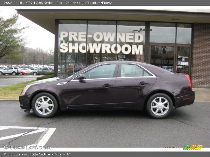 Black Cherry / Light Titanium/Ebony 2008 Cadillac CTS 4 AWD Sedan