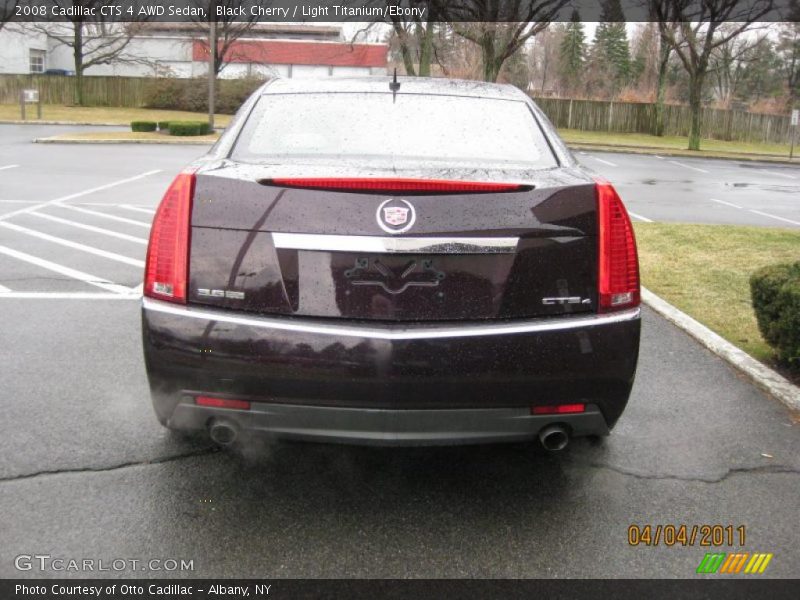 Black Cherry / Light Titanium/Ebony 2008 Cadillac CTS 4 AWD Sedan