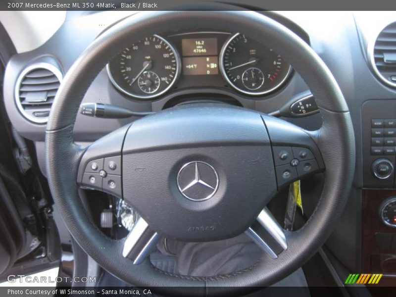 Black / Black 2007 Mercedes-Benz ML 350 4Matic