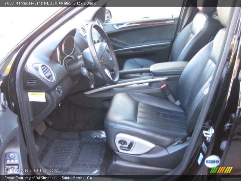 Black / Black 2007 Mercedes-Benz ML 350 4Matic