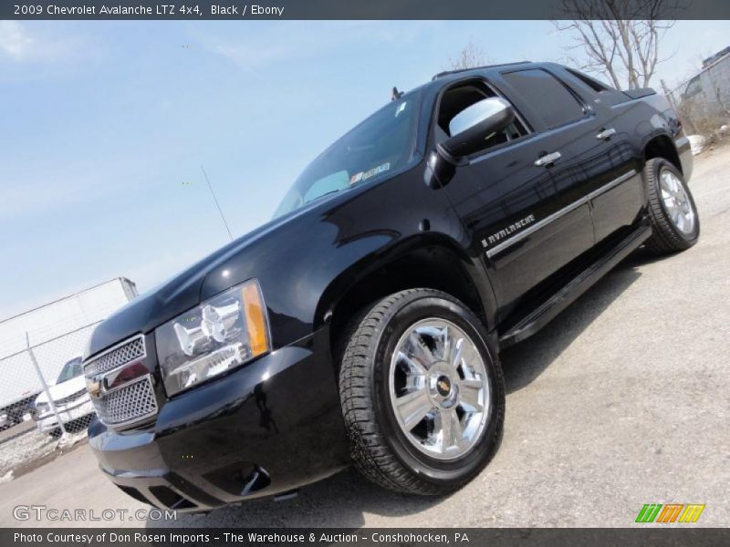 Black / Ebony 2009 Chevrolet Avalanche LTZ 4x4