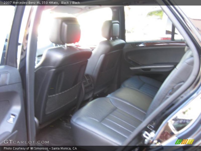 Black / Black 2007 Mercedes-Benz ML 350 4Matic