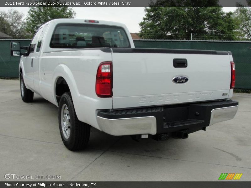 Oxford White / Steel Gray 2011 Ford F250 Super Duty XL SuperCab