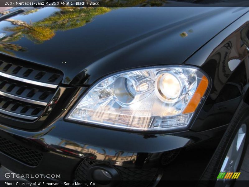 Black / Black 2007 Mercedes-Benz ML 350 4Matic