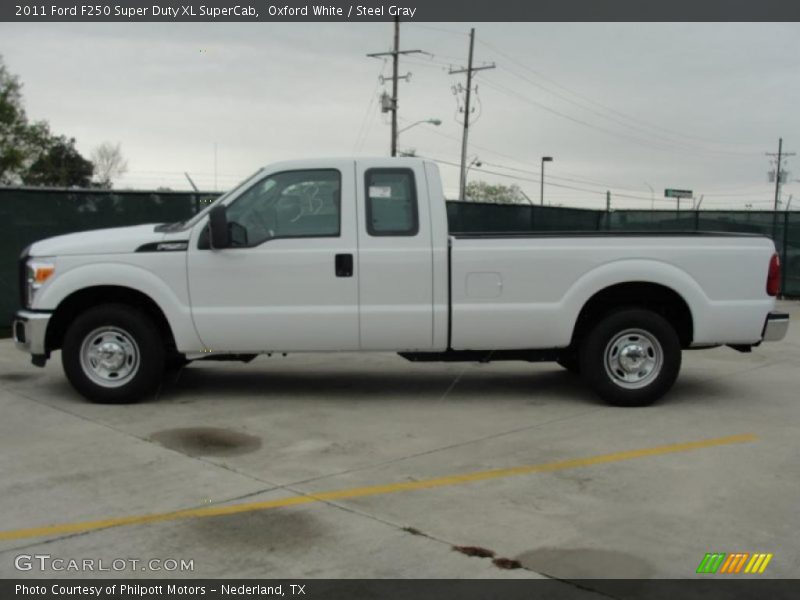 Oxford White / Steel Gray 2011 Ford F250 Super Duty XL SuperCab