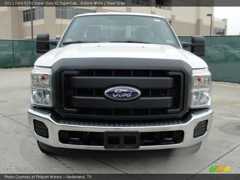 Oxford White / Steel Gray 2011 Ford F250 Super Duty XL SuperCab