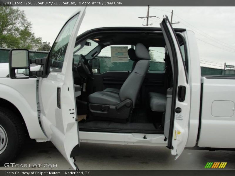 Oxford White / Steel Gray 2011 Ford F250 Super Duty XL SuperCab