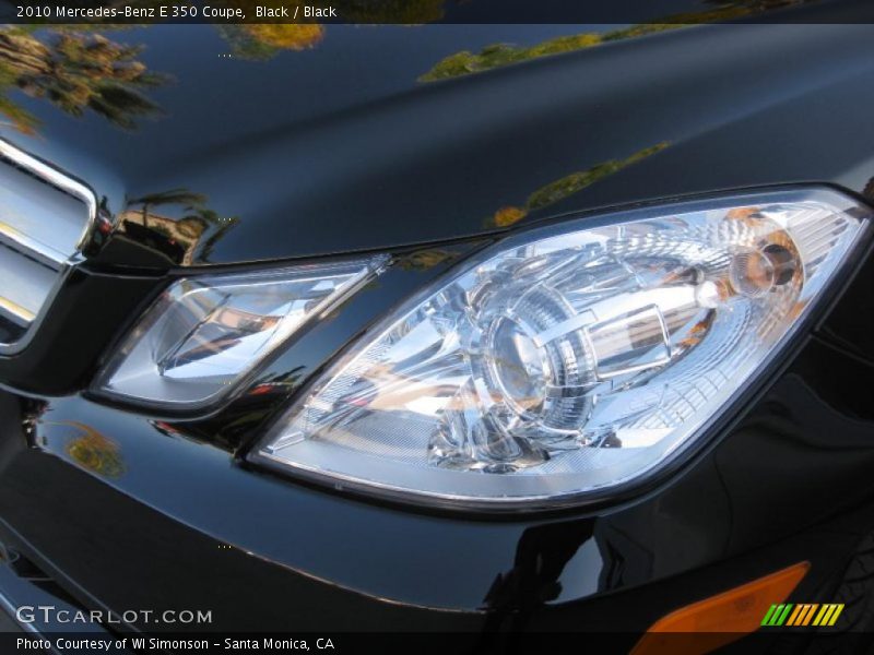 Black / Black 2010 Mercedes-Benz E 350 Coupe