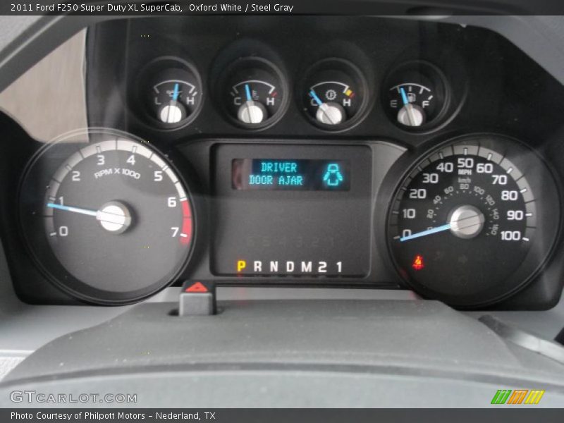  2011 F250 Super Duty XL SuperCab XL SuperCab Gauges