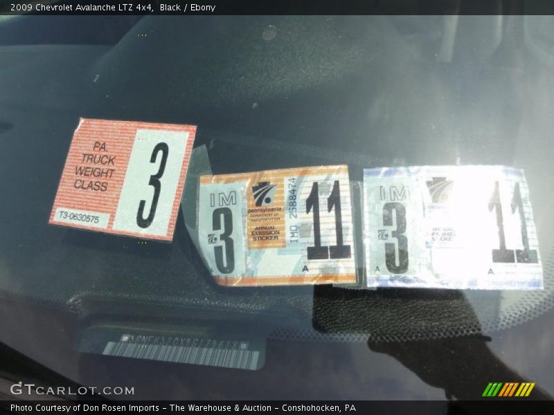 Black / Ebony 2009 Chevrolet Avalanche LTZ 4x4