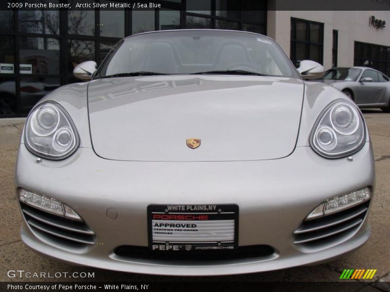 Arctic Silver Metallic / Sea Blue 2009 Porsche Boxster