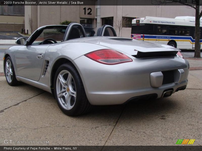 Arctic Silver Metallic / Sea Blue 2009 Porsche Boxster