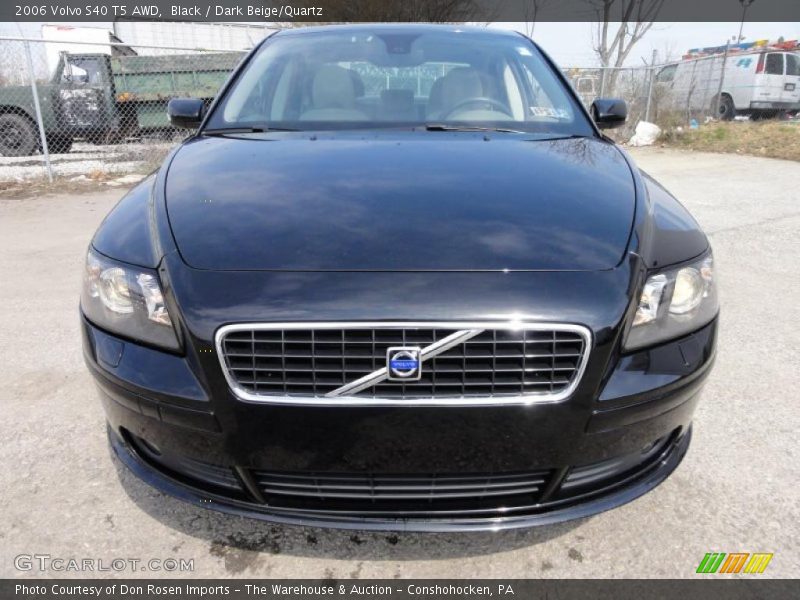 Black / Dark Beige/Quartz 2006 Volvo S40 T5 AWD
