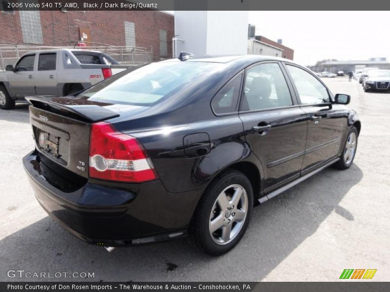 Black / Dark Beige/Quartz 2006 Volvo S40 T5 AWD
