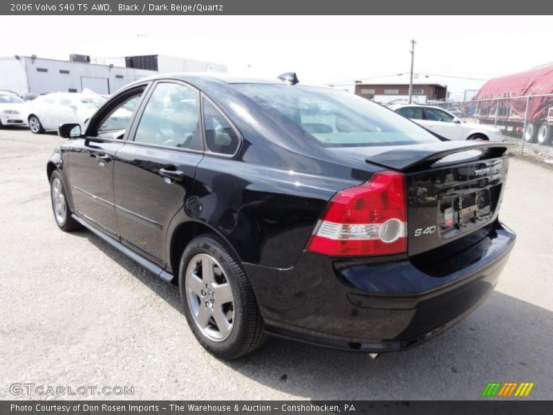 Black / Dark Beige/Quartz 2006 Volvo S40 T5 AWD