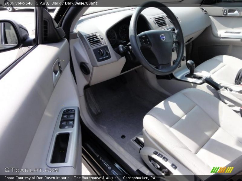Black / Dark Beige/Quartz 2006 Volvo S40 T5 AWD